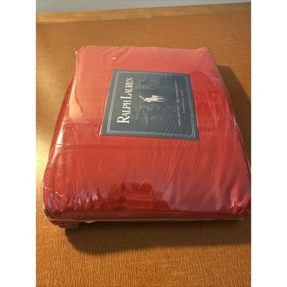 Vtg 90s Ralph Lauren The Polo Sheet 100%  Cotton 250 Ct Made in USA King Flat - Picture 6 of 6